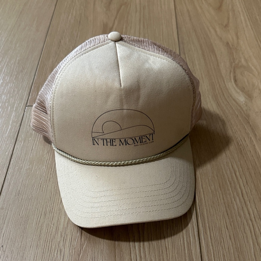 Madewell Cream Tan 'In The Moment' Trucker Hat